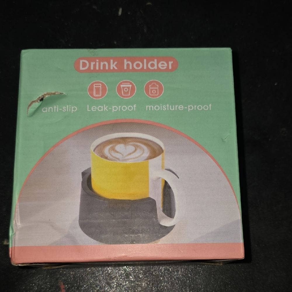 Yellow and Black Drink Holder